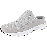 TIESTRA Men's Slip-On Mules | Indoor/Outdoor All Seasons Wide Slippers | Open Back Sneakers & House Shoes | Comfortable Closed-Toe Garden Clogs | Lightweight Breathable Walking Casual Loafers