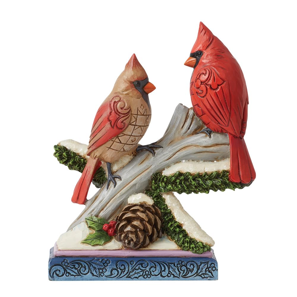 Enesco Jim Shore Cardinals On Snowy Branch Figurine