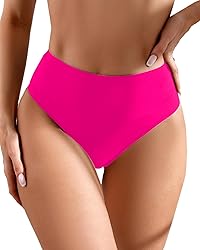 AFOLIRY Women's Sexy High Waisted High Cut Cheeky