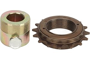 LDAUYZLING 16T Freewheel with 20mm Adapter Replacement Lightweight Easy Installation Flywheel Adapter Kit for Electric Tricyc