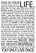 AllPosters This is Your Life Motivational Poster 13 x 19in
