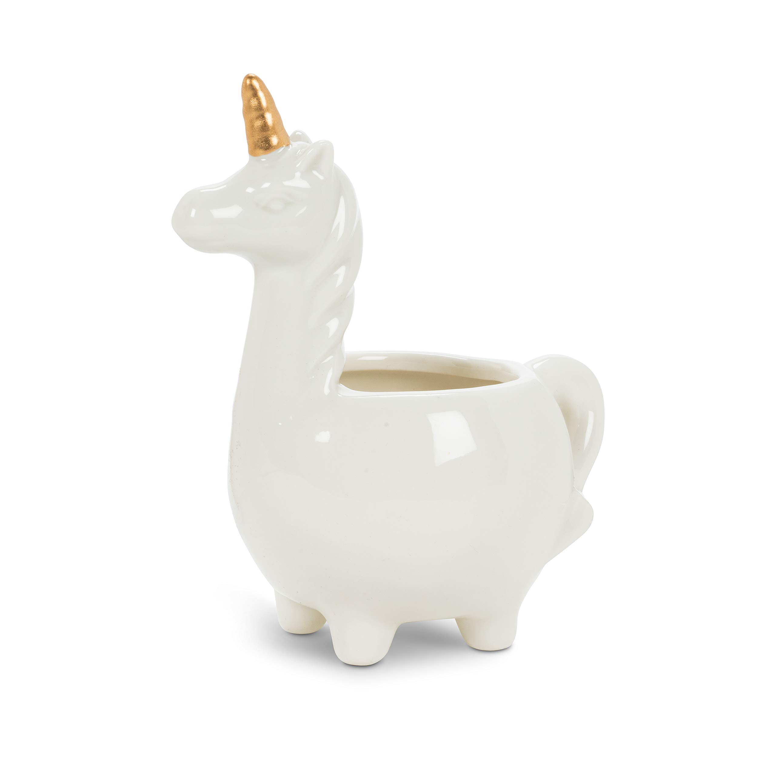 Photo 1 of Abbott Collection Small Unicorn On Legs Planter-4.5" H