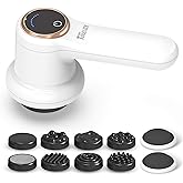 TOTO81JXM Electric Cellulite Massager – Body Sculpting Machine with 8 Massage Heads, Lymphatic Drainage & Skin Tightening for Belly Stomach Leg, Lipo Roller Massager After Surgery, Adjustable Speed.