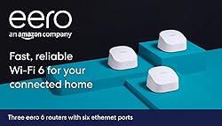 Amazon eero 6 mesh wifi system - Supports speeds up