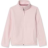 Amazon Essentials Girls and Toddlers' Polar Fleece Full-Zip Mock Jacket