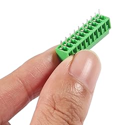 DIANN 50pcs PCB Connectors 2 Pin 5mm 0.2" Pitch