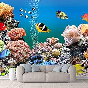 Wall Mural The Beautiful Undersea World Removable Self-Adhesive Large Wallpaper - 66x96 inches