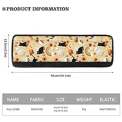 ASQVTIFE Black Cat Refrigerator Door Handle Covers