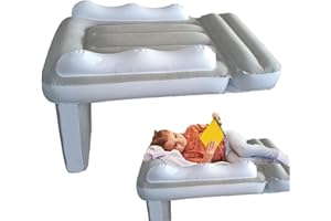 Inflatable Toddler Plane Bed for Travel - Fits Most Airplane Seats, Easy to Inflate