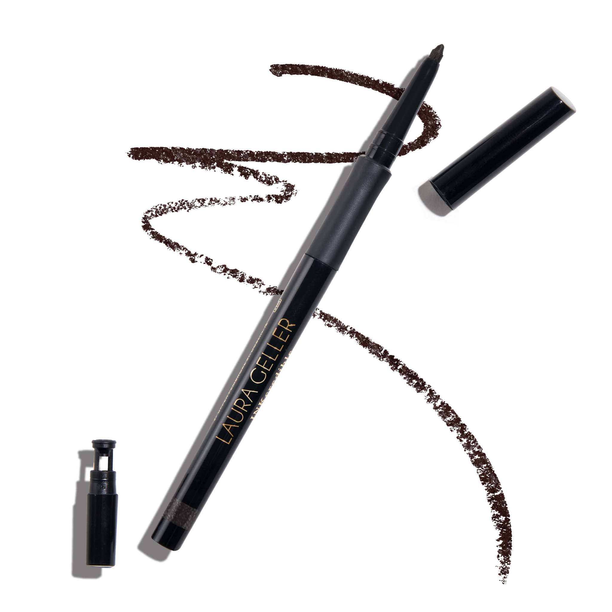 LAURA GELLER NEW YORK Inkcredible Precise Gel Waterproof Smudge-proof Eyeliner Pencil with Built in Sharpener, After Midnight — image 1