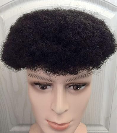Amazon Com Afro Toupee Curly Full Lace Hair System For African
