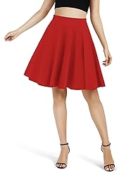 Urban CoCo Women's Basic Midi Skirt Versatile