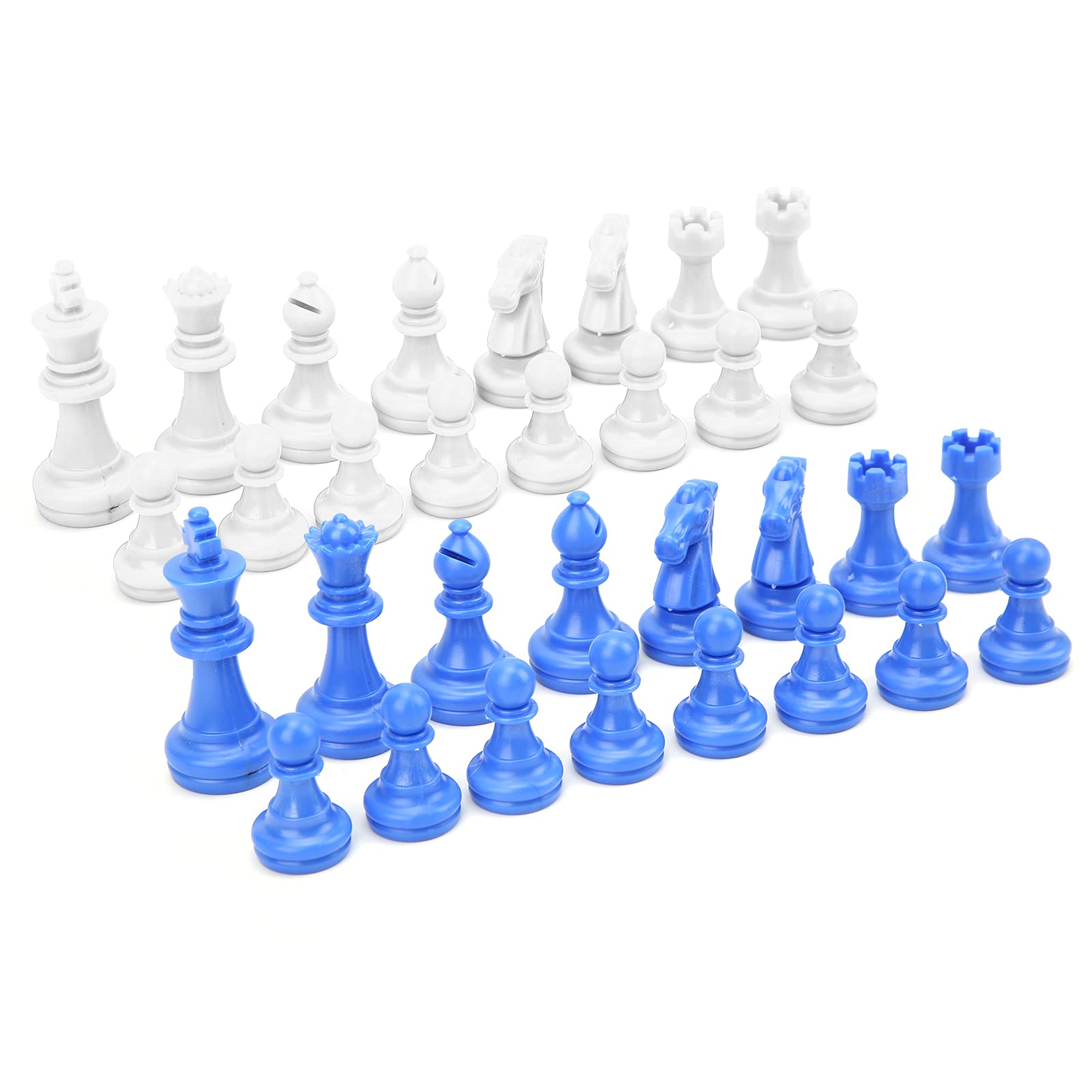 Photo 1 of Standard Chess Pieces Blue White Height 49mm Standard Chess Pieces For Intellectual Development