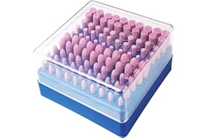 WUCID 100 pcs Abrasive Stone Points Electric Grinding Accessories Polishing Grinding Head Wheel Tool Kit Grinding Wheels for Rotary Tools 3mm (1/8 inch)