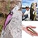 Sougayilang Hard Fishing Lures Deep Diving Minnow Bass Crankbaits with Large Fish Tongue,Treble Hook Life-Like Swimming Trout Fishing Tackle for Bass Fishing Pack of 10PCS