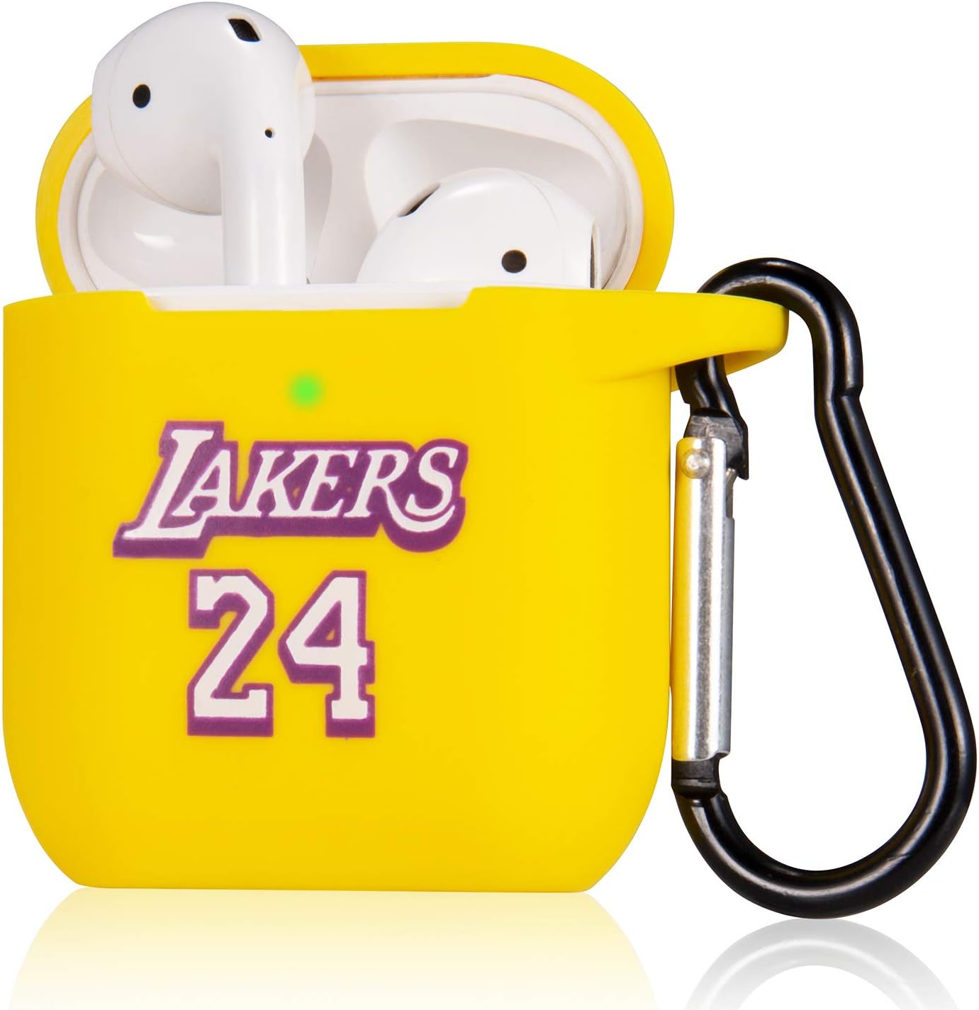 Oqplog for AirPod 2&1 Case, Protective Soft Silicone Cute Fashion Cover for Teens Men Boys Air Pods, Shockproof Sports Stylish Cool Design Skin Accessories Cases for Airpods 1/2 - Yellow Number 24