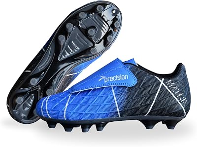 Precision Matrix FG Kids Laceless Football Boots Blue UK 11 Child