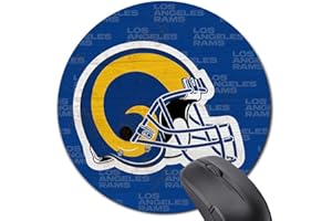 Malogtan Gaming Mouse Pad，Football Sport Mousepad with Non-Slip Rubber Base for Laptop and Desktop,Blue Yellow Retro Design Fans Gift for Boy Man Husband