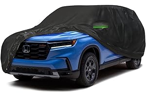 Proadsy 2025 Upgrade SUV Car Cover Compatible with Honda Pilot 2002-2024 2025 Windproof All Weather Waterproof Sun Rain UV Dust Snow Protection Outdoor Covers