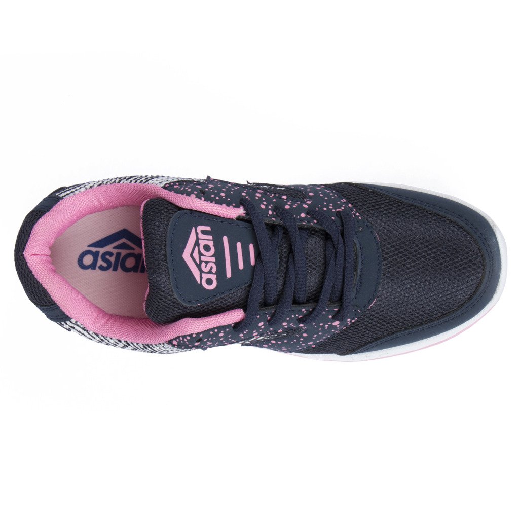 asian shoes riya 21 navy blue pink women sports shoes