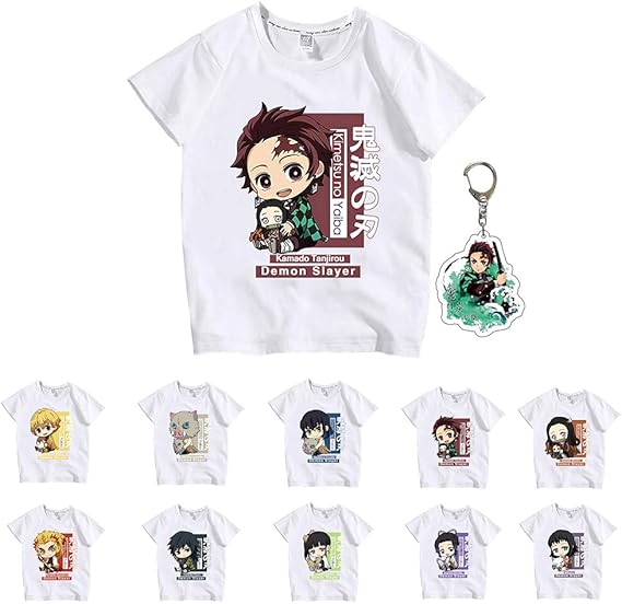 Amazon Co Jp Tシャツ 子供 キッズ 鬼滅の刃 半袖 夏服 竈門炭治郎 アニメ キッズ 大人 男の子 女の子 かわいい プリント 竈門禰豆子 我妻善逸 冨岡 しのぶ 鬼滅の刃グッズ プレゼント S 大人 服 ファッション小物