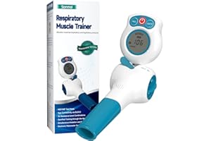 Sonmol Breathing Exercise Device for Lungs | Lung Trainer with Travel Case Natural Therapy | Breathing Trainer MEP Test with Digital Manometer | Lung Exerciser Device