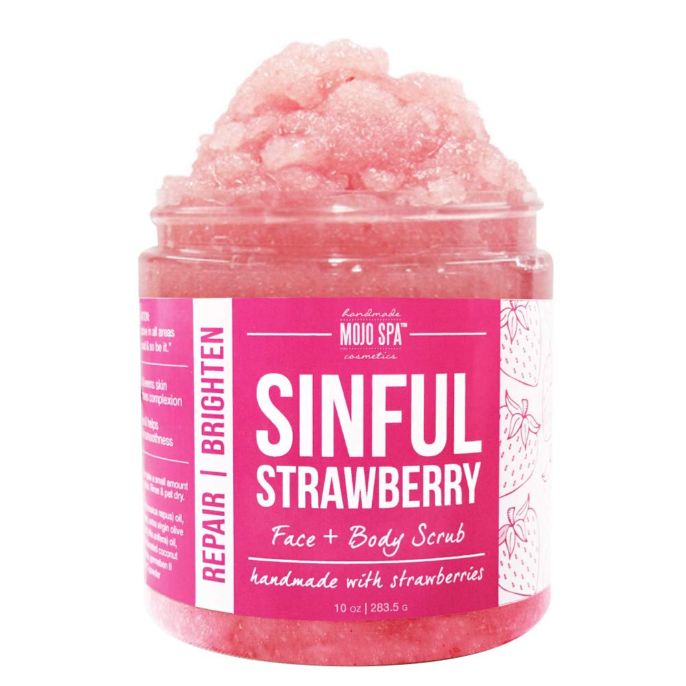 Sinful Strawberry Face & Body Scrub Handmade