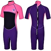 REALON Kids Wetsuit for Girls Boys Toddler and Youth 3mm Neoprene Child Full Wet Suits Warm in Cold Water Thermal Swimsuit Back Zip for Swimming Diving Jet Skiing Surfing