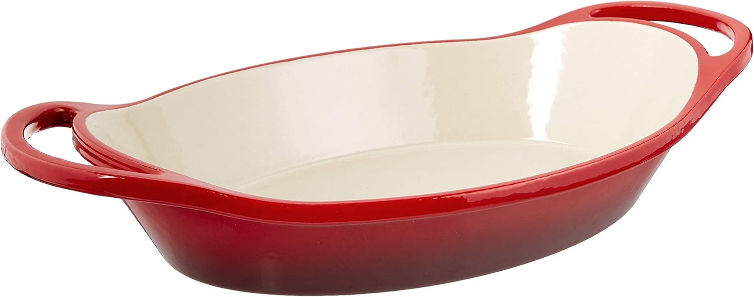 Lodge Oval casserole, 2 Quart, Red