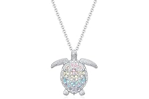 luomart Turtle Dolphin Shark Necklace Gifts,Seahorse Starfish Whale Pendant Necklaces Jewelry for Women
