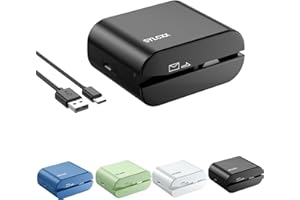 SYLCXX Rechargeable Electric Letter Opener - Letter Openers Envelope Slitter, Electric Envelope Opener, Mail Opener, Universal Envelope Efficient Letter Opener Tool for Office, Home (Black)