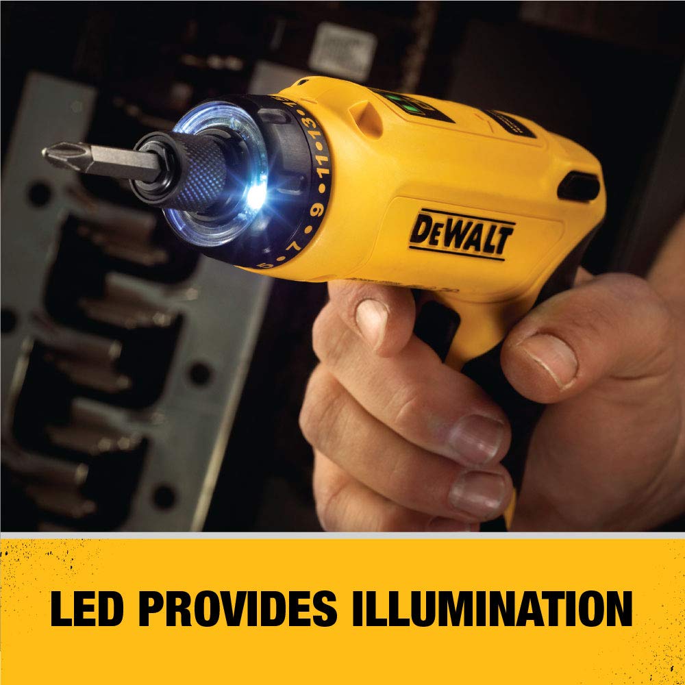 DEWALT 8V MAX Gyroscopic Cordless Screwdriver 1Battery Kit (DCF680N1