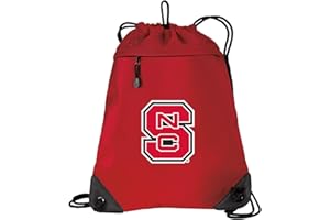 Broad Bay NC State Drawstring Backpack Bag NC State Wolfpack Cinch Pack - UNIQUE MESH & MICROFIBER