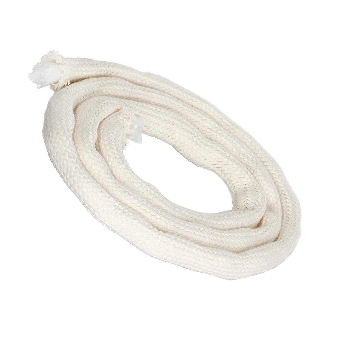 NKlaus 1 meter wick with glass fibre inlay glass fibre wick round Ø 10mm for melting light spirit lamp oil lamp for purified lamp oil paraffin oil 1261