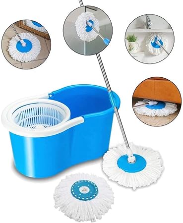 Vikas Mop Floor Cleaner with Spin Bucket Mop Set Offer for Best 360 Degree Easy Magic Cleaning,