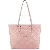 Montana West Quilted Tote Bag for Women Large Shoulder Bag Fashion Handbags with Top Zipper