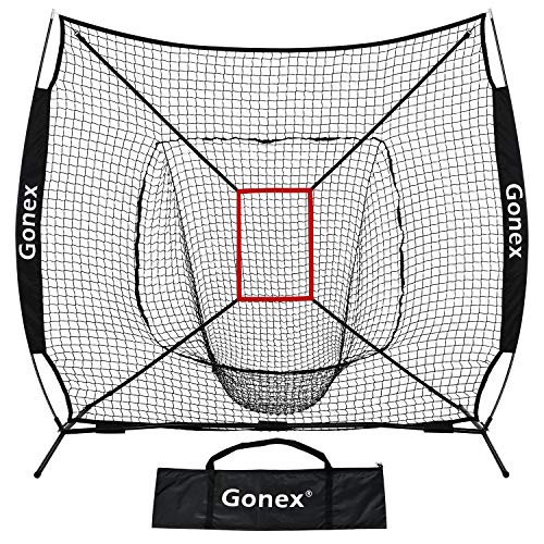 GoSports 7 ft x 7 ft Baseball & Softball Practice Hitting & Pitching