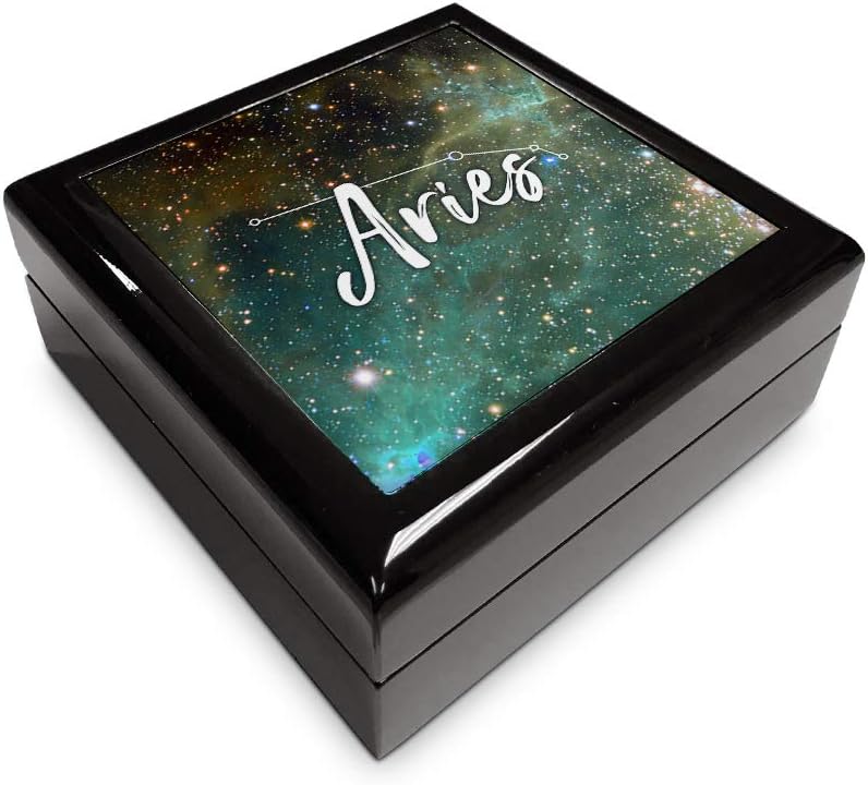 Mystic Sloth Gorgeous Zodiac Horoscope Jewelry/Memory Box (Aries)