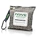 DRIVE Natural Car Air Freshener (Gray) - Best Auto Purifier is Certified Moso Bamboo Activated Charcoal 220g - Unscented Deodorizer, Drying Bag Removes Allergens & Moisture - Prevents Bacteria, Mildew
