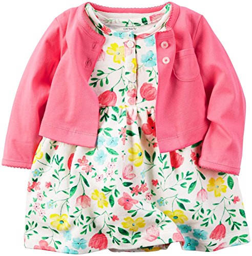 Carter s baby girls  dress sets 121h128, pink, nb