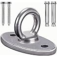 SELEWARE Ceiling Mount Cast Stainless Steel Swing Hanger Wall Anchor Hanging Sensory Yoga Suspension Straps Patio Swing Heavy Bag
