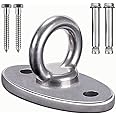 SELEWARE Wall Ceiling Mount Bracket Stainless Steel Swing Hanger Heavy Duty Workout Anchor for Suspension Trainer Yoga Swing 