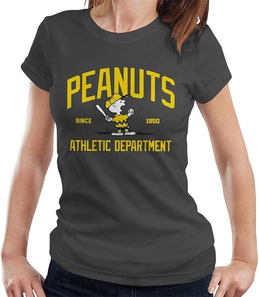 Peanuts Athletic Department Charlie Brown Women's TShirt Amazon.co.uk