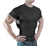 ConcealmentClothes Men’s Crew Neck Undercover- Concealed Carry Holster Shirt