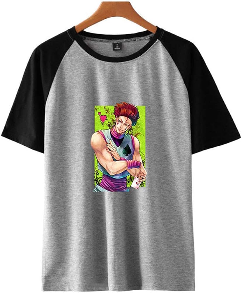 Hunter X Hunter Anime T-Shirt,Men Crew Neck Tee Shirts for Anime-Fans