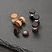 Charisma 10mm Wooden Vintage Stainless Steel Stud Earrings Ear Plugs Piercings Hypoallergenic Screw 3 Pairs