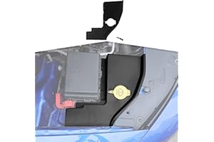 AMAYUM Windshield Washer Tank Engine Bay Side Panel Cover Accessories Compatible with Dodge Charger/Chrysler 300 300c 2011-2023,for Dodge Challenger 2015-2023,Black