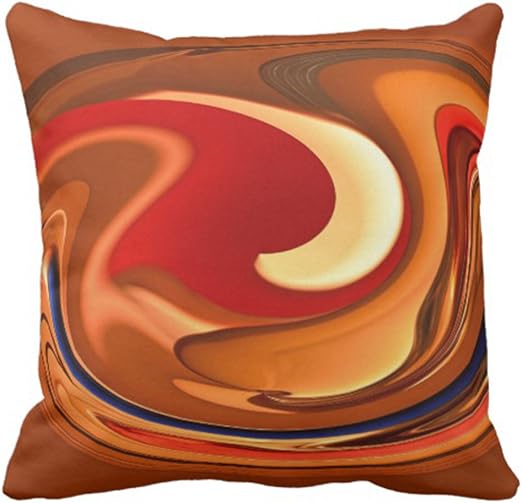 Amazon Com Emvency Throw Pillow Cover Accent Funky Abstract Burnt