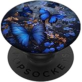 Blue Butterflies PopSockets Adhesive PopGrip