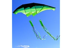 TianYueFly Huge 3D Adult Gliders Kite, 120" in Giant Single Line Kites with Two 17ft 3D Tails, Large Beach Kite for Adults